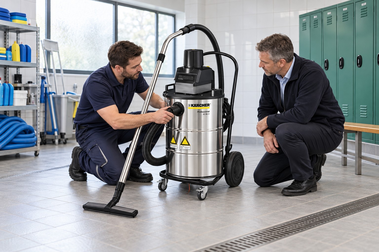 Karcher vacuum equipment advice at a leisure centre