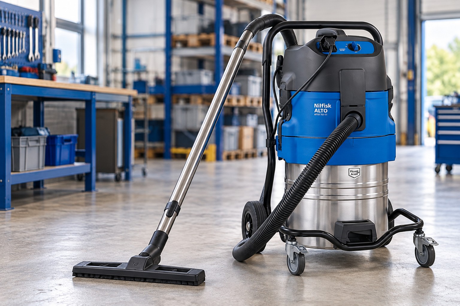 Nilfisk industrial wet and dry vacuum